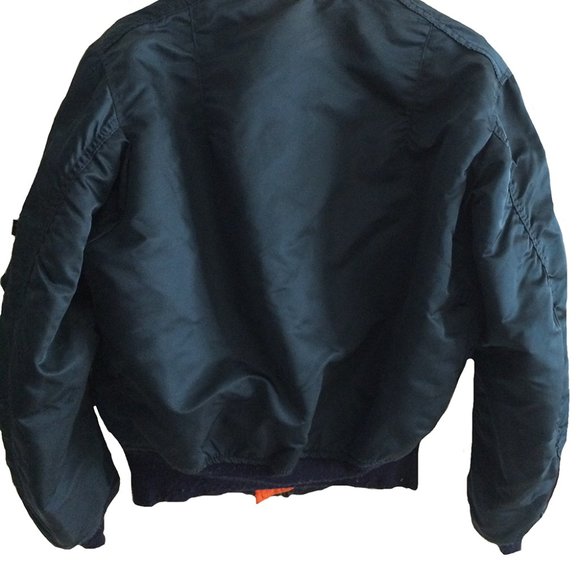 Men's Airforce Bomber Jacket - Navy - Reversible - Picture 2 of 8